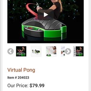 Sharper image virtual pong
